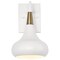 Nuvo Phoenix 1-Light Wall Sconce - Matte White with Vintage Brass 60/7509 - alternate 5